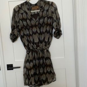Karen Zambos Vintage Couture Silk Mini Dress